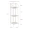 Nature Spring Plant Stand, 3-tier Vertical Shelf Indoor/Outdoor Folding Wrought Iron Garden Display, Antique White 901012APS - alternate 2